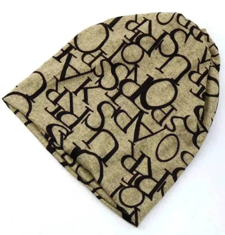 Female's Cotton Letter turban confinement fashion hat