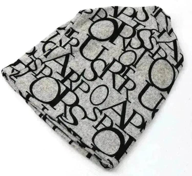 Female's Cotton Letter turban confinement fashion hat
