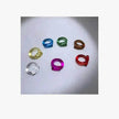Female's High Transparent Acrylic Cross Ring