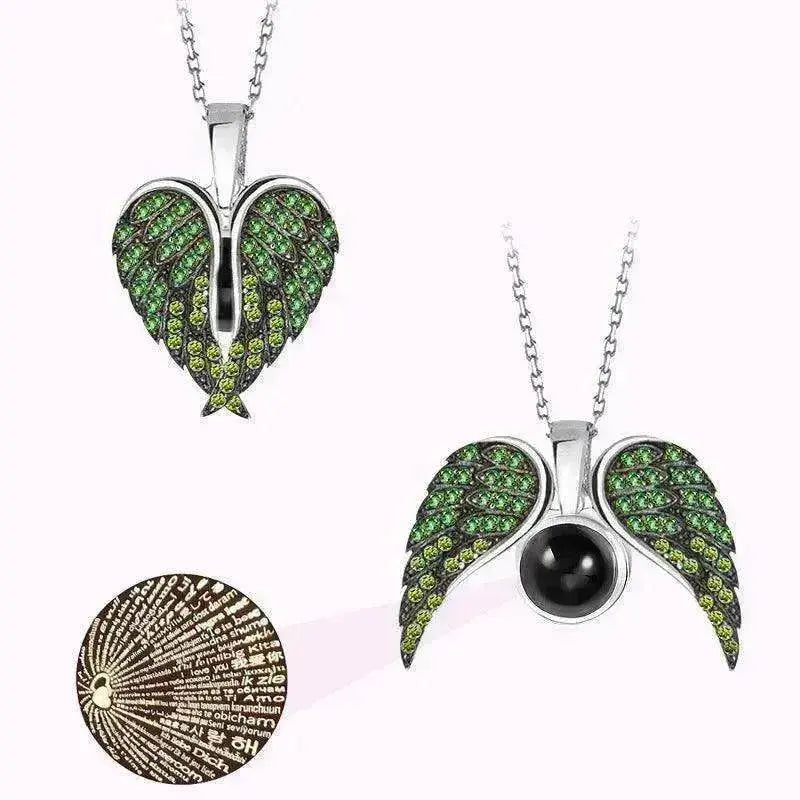 Female's Love Angel Wings Necklace