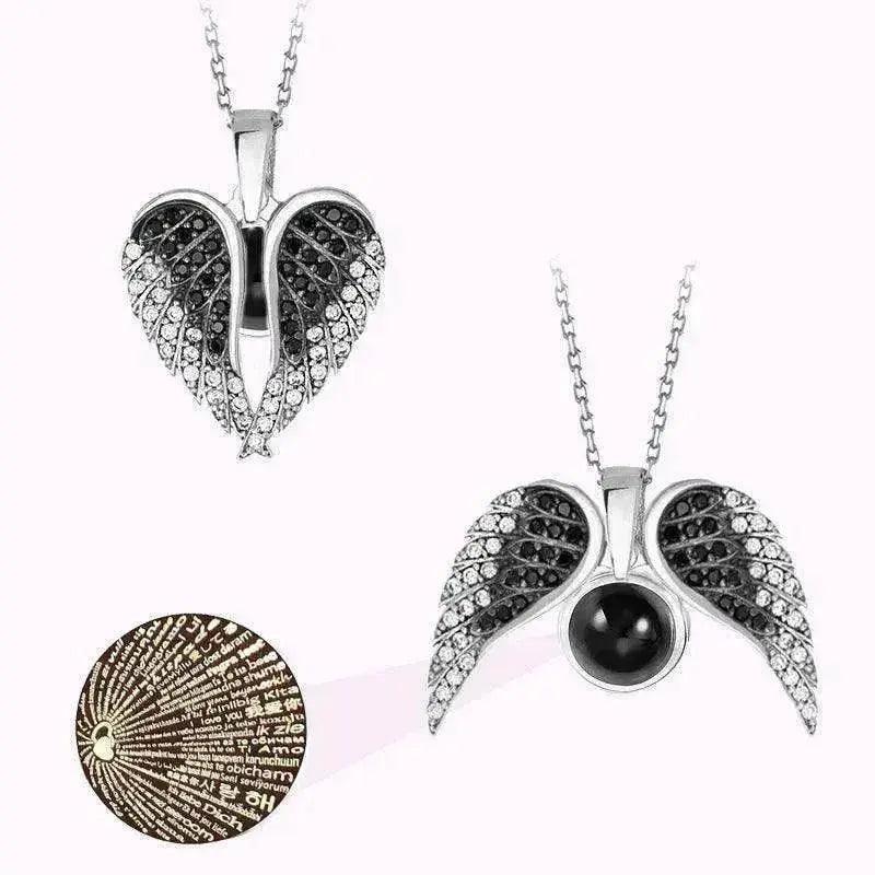 Female's Love Angel Wings Necklace