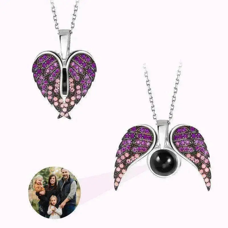 Female's Love Angel Wings Necklace