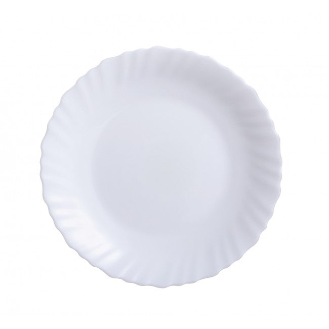 Assiette à dessert 19cm - Feston Blanc - Luminarc