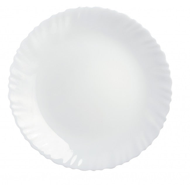 Assiette de service blanche 27cm - Feston - Luminarc
