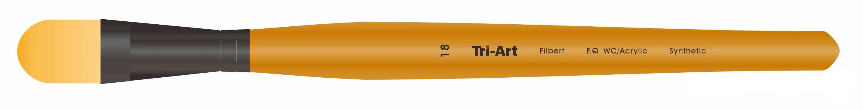 Tri-Art Artist Brushes - Short Synthetic - WC/Acryl - Filbert - 18