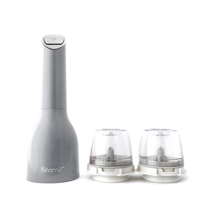 Finamill - Grinder with two FinaPod Pro Plus pods, Battery operated, Stone