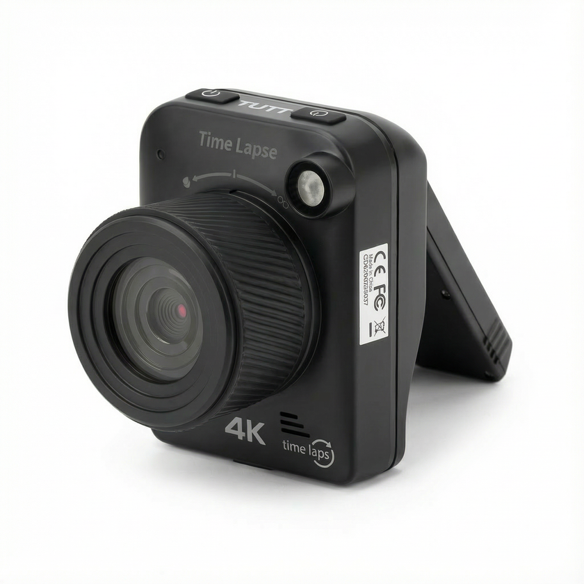 TUTT 4K Time Lapse Camera - 32MP Professional Construction & Vlogging Action Camera T7