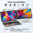 TUTT 14” Laptop Screen Extender – Dual FHD 1080P IPS Portable Monitor for Laptops (13”–17”) P6