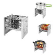 Firewood mini barbecue stove