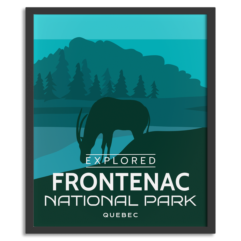 Frontenac National Park 'Explored' Poster, Canada Parks