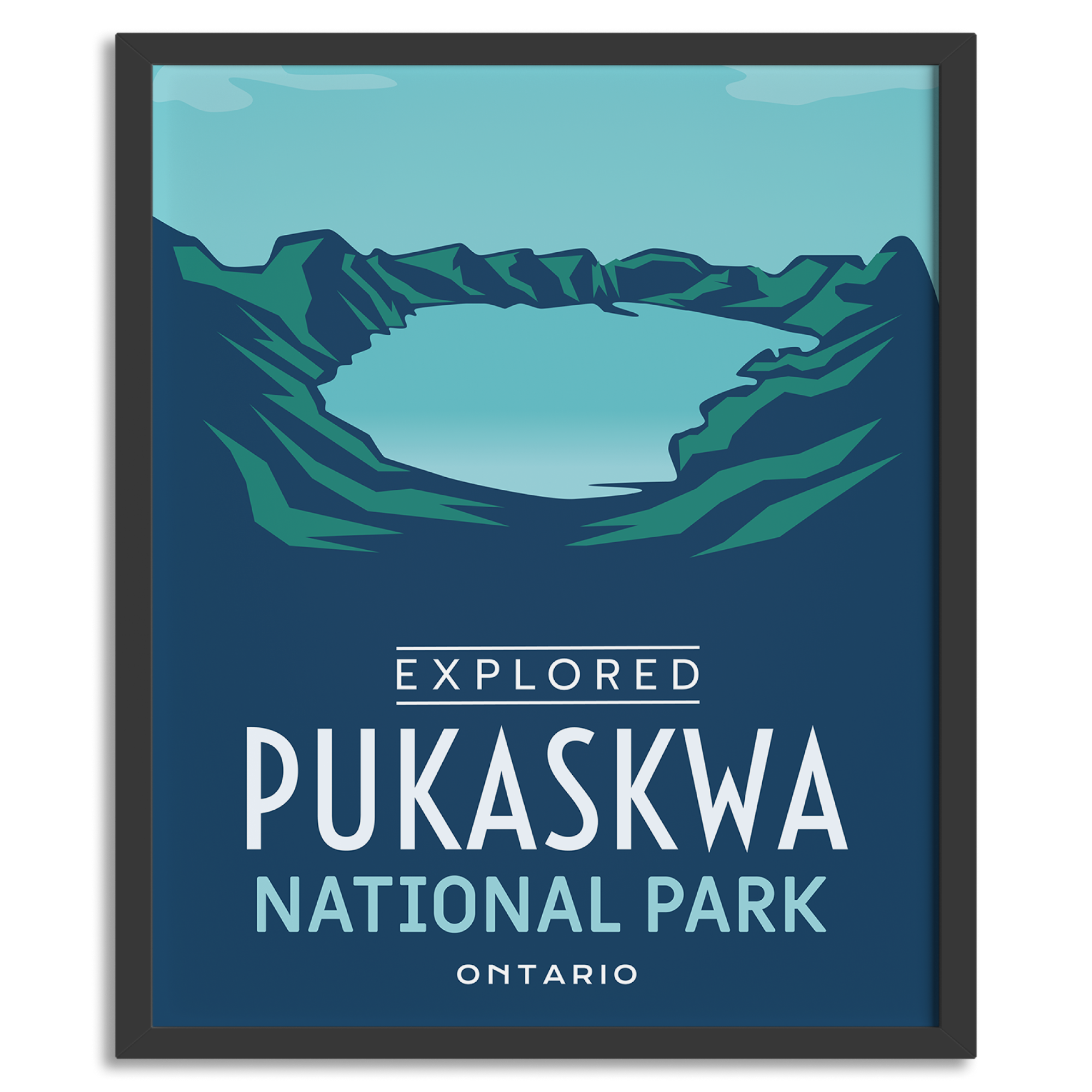 Pukaskwa National Park 'Explored' Poster, Canada Parks