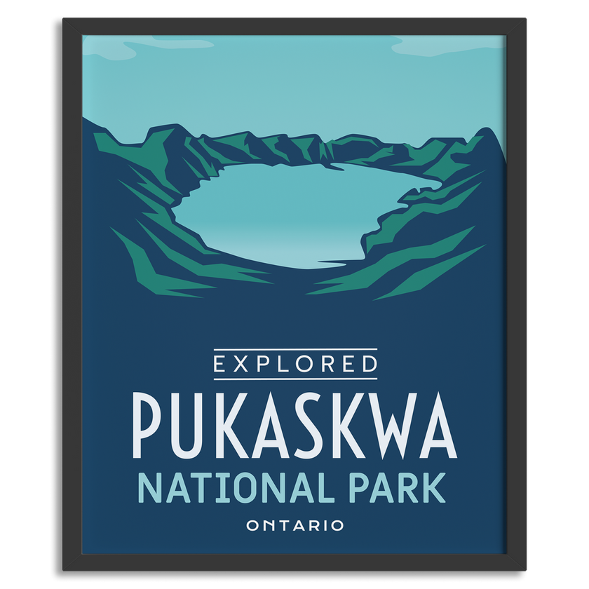 Pukaskwa National Park 'Explored' Poster, Canada Parks