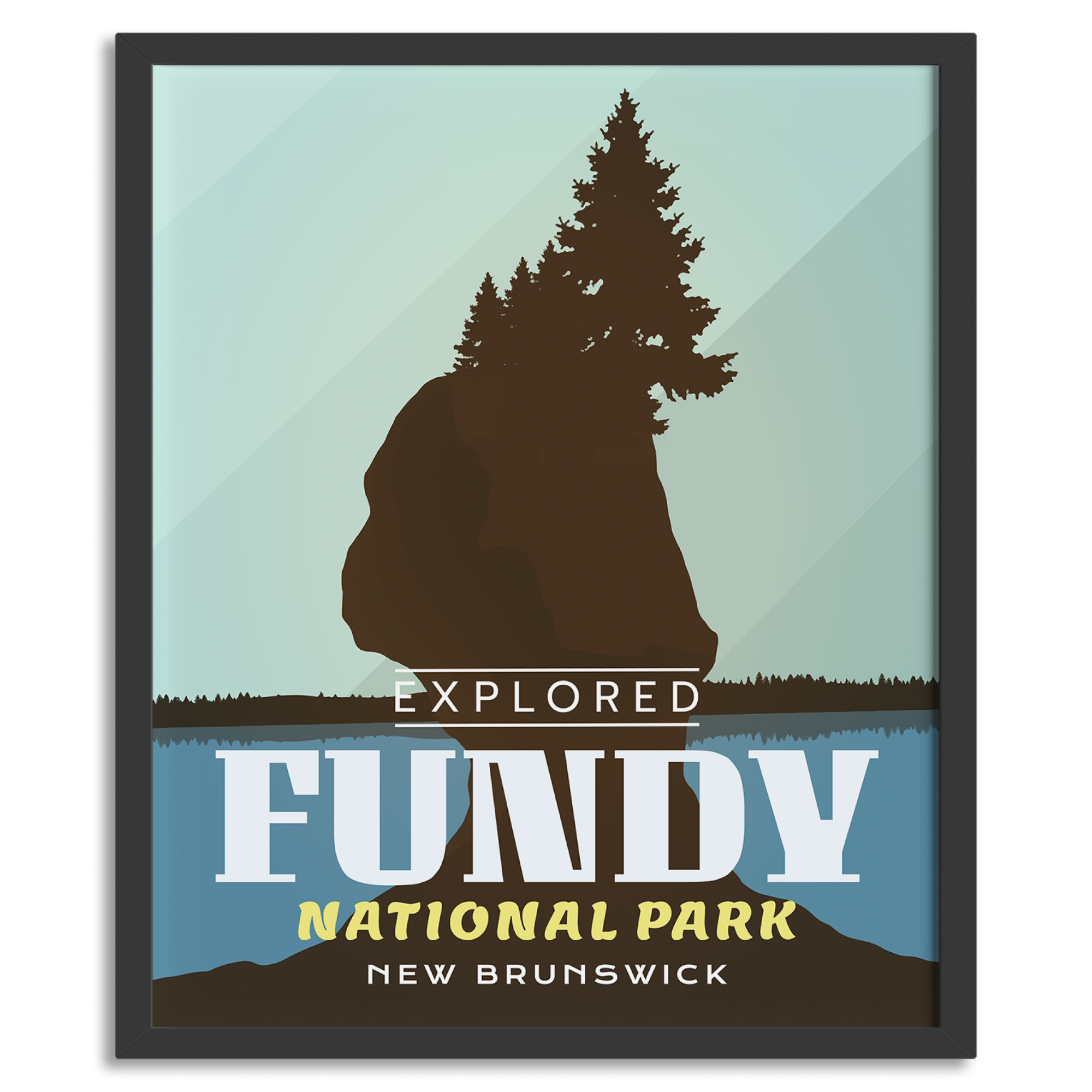 Fundy National Park 'Explored' Poster, Canada Parks