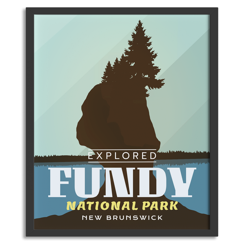 Fundy National Park 'Explored' Poster, Canada Parks