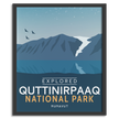 Quttinirpaaq National Park 'Explored' Poster, Canada Parks