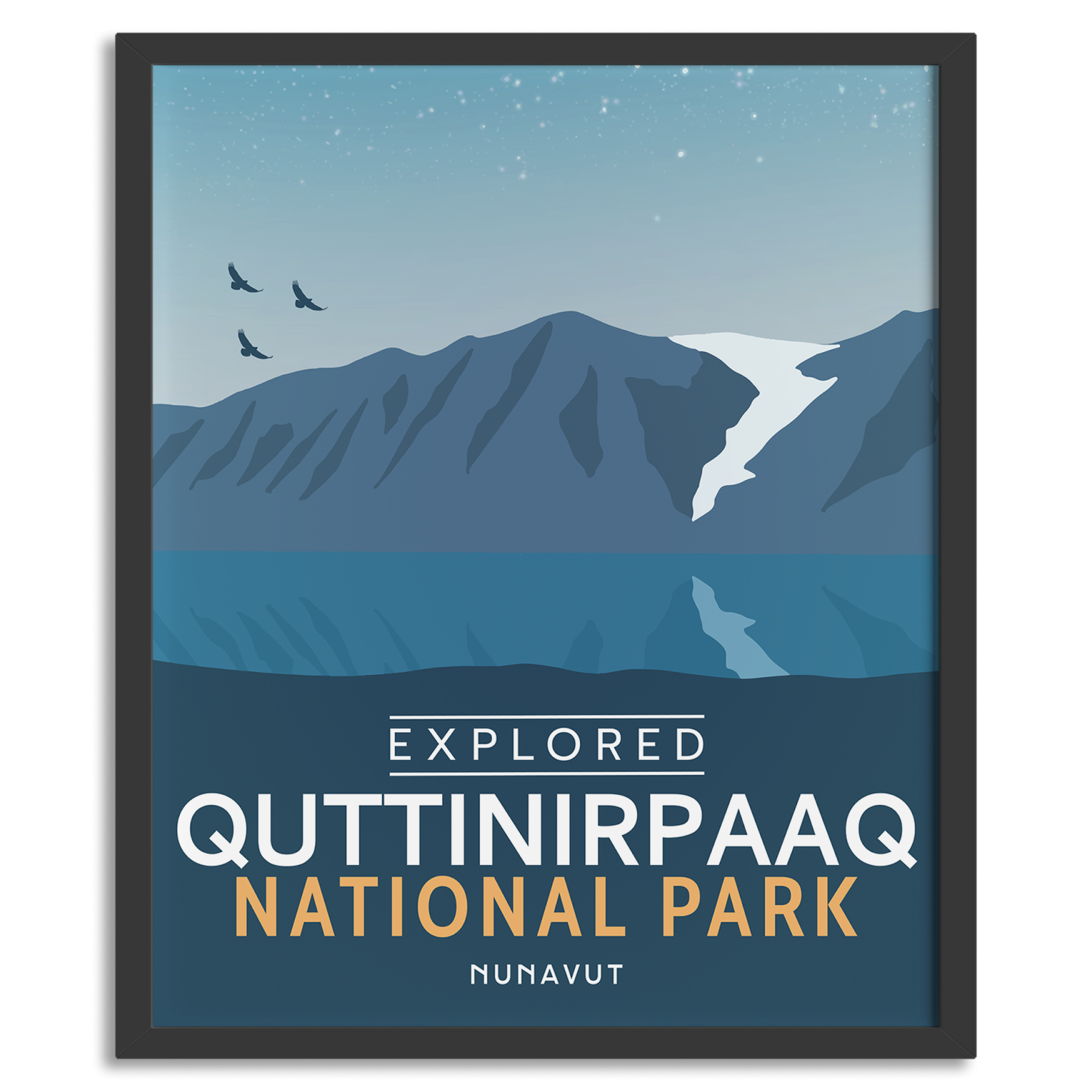 Quttinirpaaq National Park 'Explored' Poster, Canada Parks