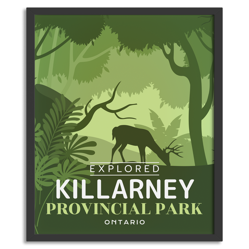 Killarney Provincial Park 'Explored' Poster, Canada Parks