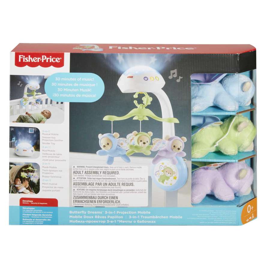 Fisher-Price - Price - Butterfly Dreams 3-In-1 Musical Mobile