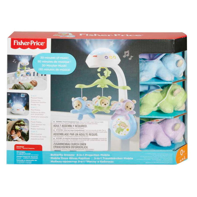 Fisher-Price - Price - Butterfly Dreams 3-In-1 Musical Mobile