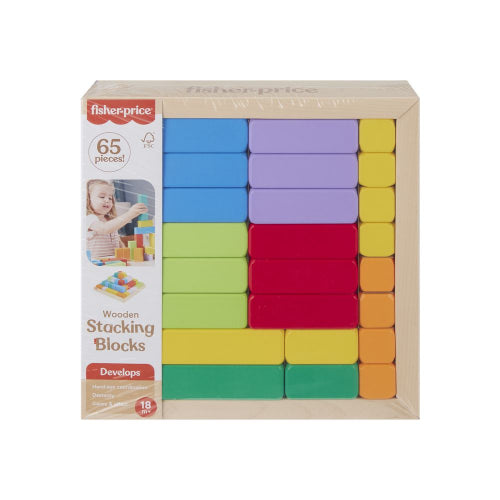 Fisher-Price - Price - Wood - Blocks Pyramid
