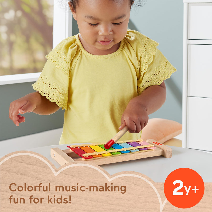 Fisher-Price - Xylophone en bois - Coffret