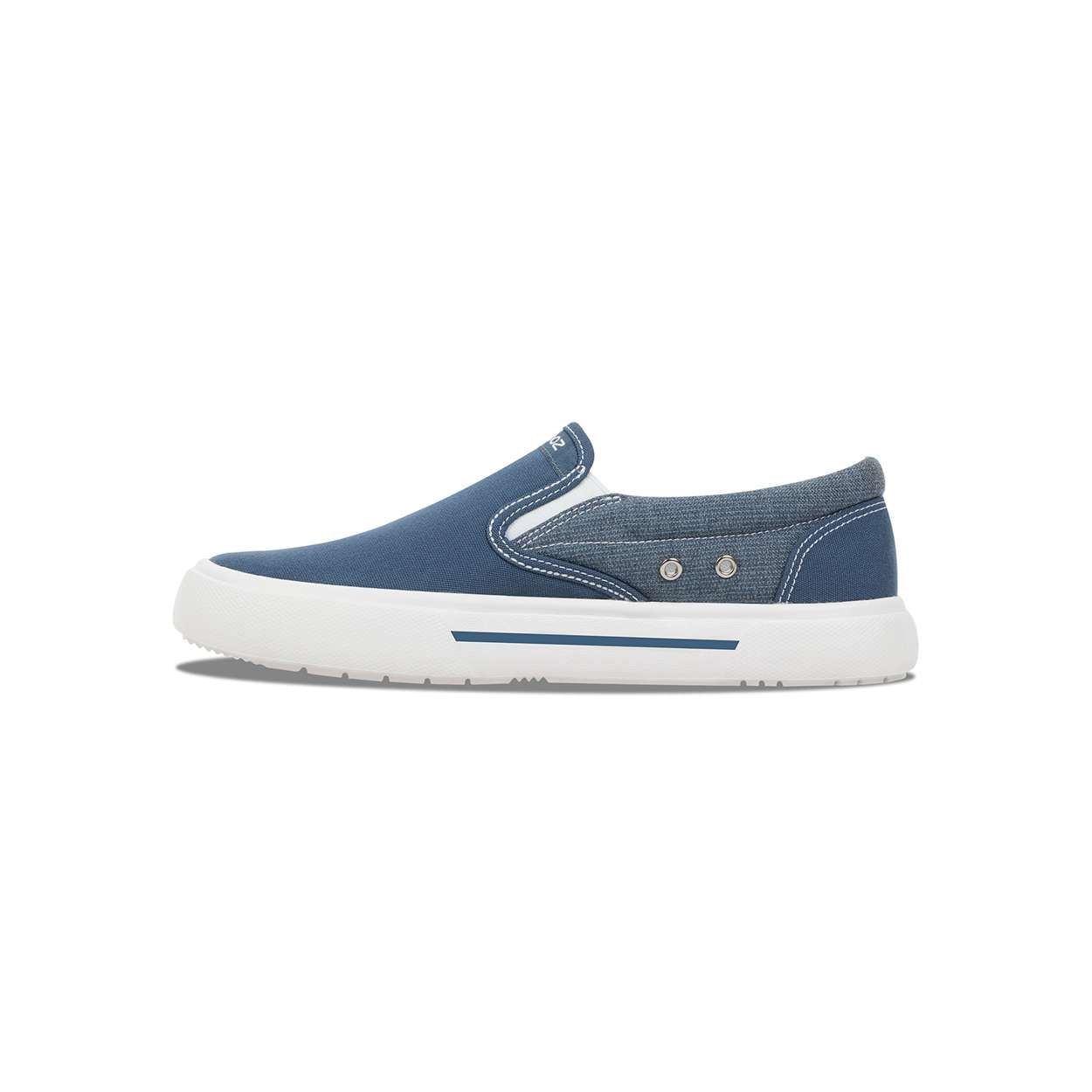 Fishooz Women's Sunbrella® Slip-On Denim/White