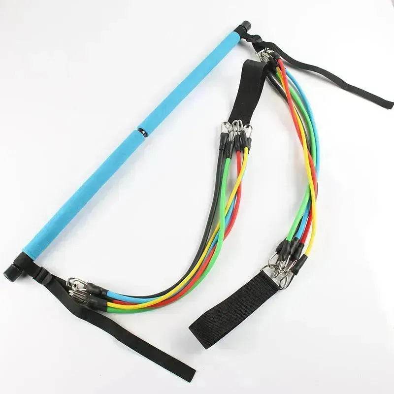 Pilates Bar Resistance Band Set for Home Gym Workouts