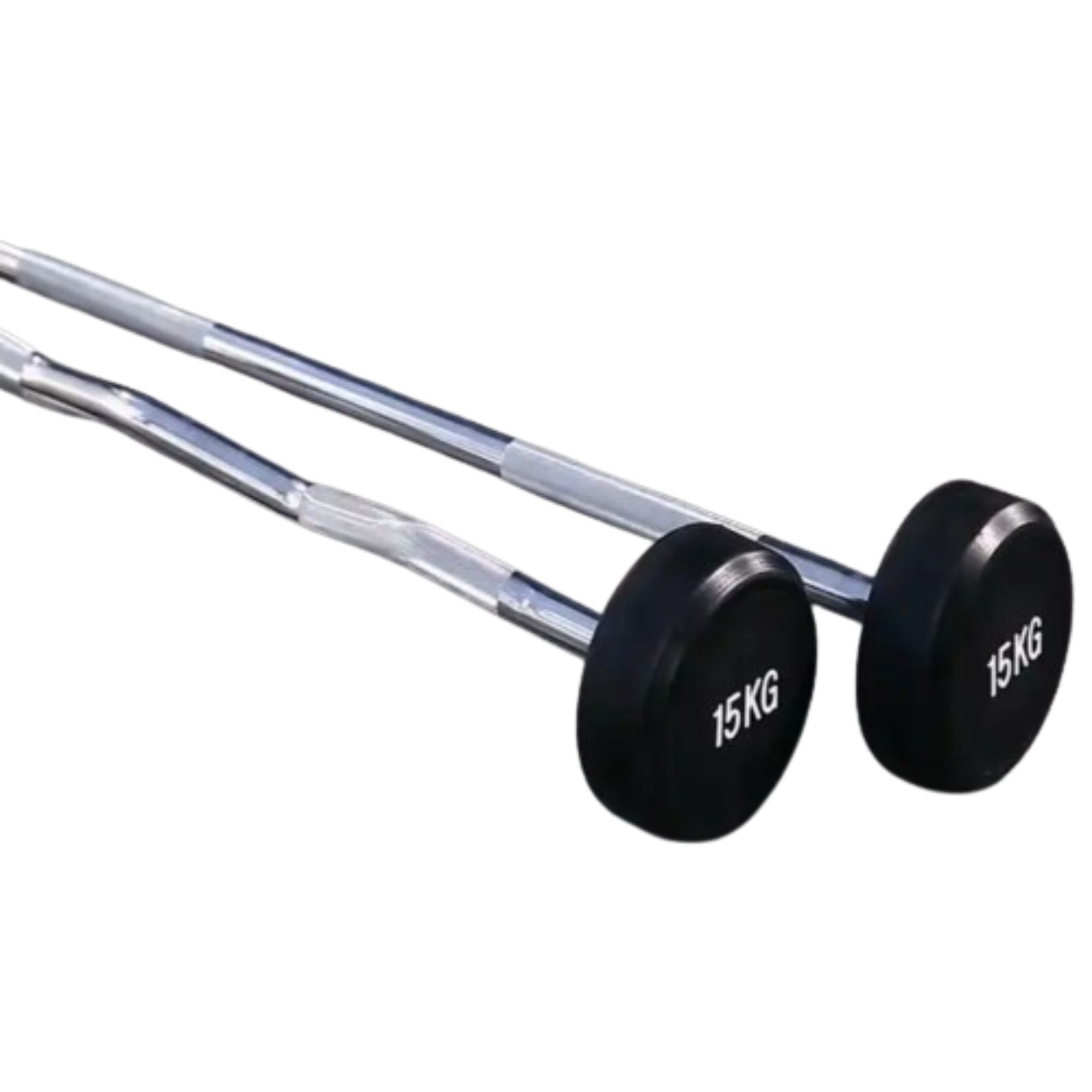 HAJEX Straight and EZ Curl Fixed Round Head Weight Barbell Sets - 20 to 150 LB