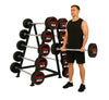 HAJEX Straight and EZ Curl Fixed Round Head Weight Barbell Sets - 20 to 150 LB