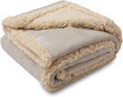 Sherpa Fleece Pet Blanket for Dogs & Cats – Grey, Black, Coffee, Beige | XS–XXL