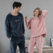 Flannel Pajamas Sets Winter Home Clothes For Women Men Sleepwear Couple