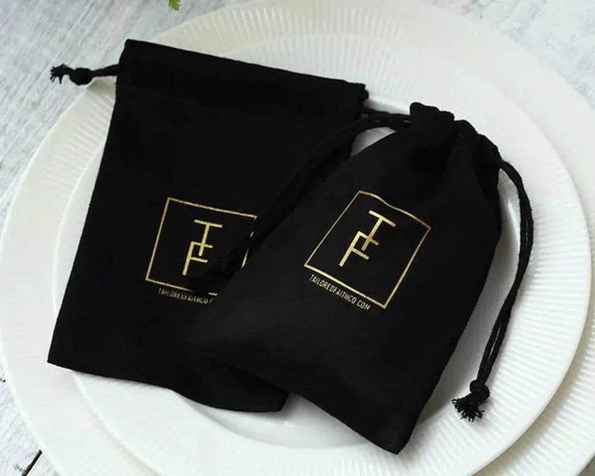 Flannel drawstring jewelry pouch Gift bag Drawstring Storage Pouch