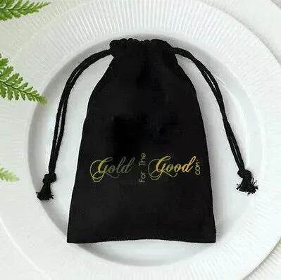Flannel drawstring jewelry pouch Gift bag Drawstring Storage Pouch
