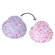 FlapJackKids Kids UPF50+ Patterned Sun Hat - Grey Zoo/Butterfly Floral
