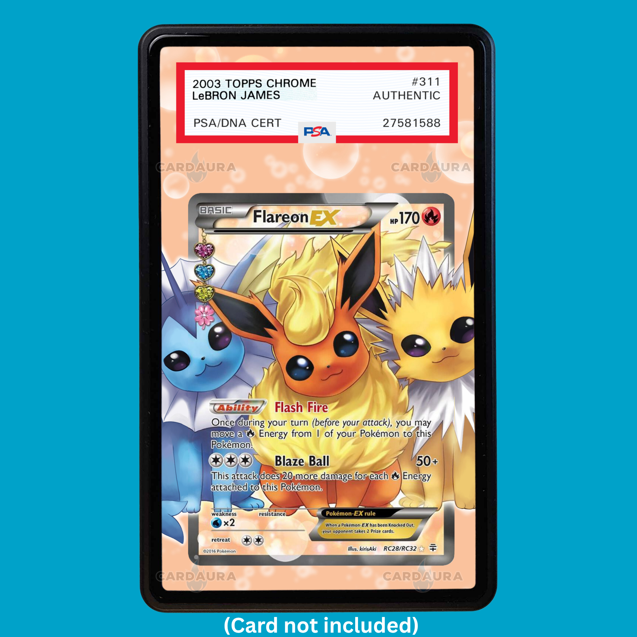 Flareon EX RC28/RC32 Generations (Graded) Display Case