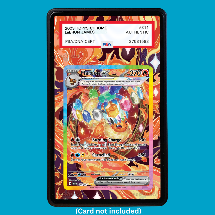 Flareon EX 146/131 Prismatic Evolutions (Graded) Display Case
