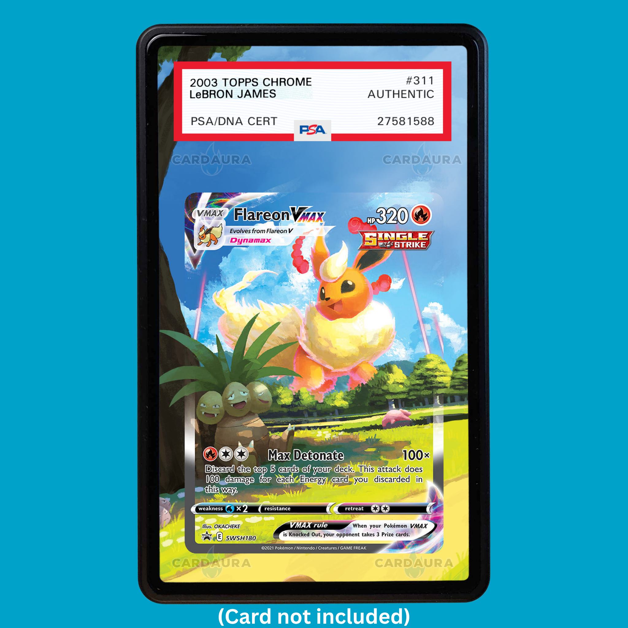 Flareon VMAX SWSH180 (Graded) Display Case