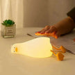 Flat Duck Silicone Night Light Children's Bedside Lamp
