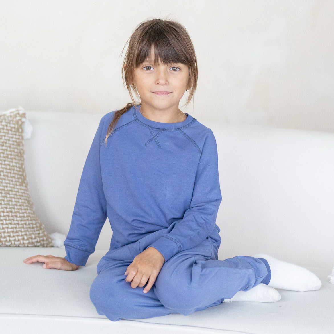 Sweat-shirt en polaire de bambou (Myrtille)