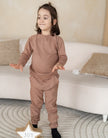 Pantalon de survêtement en polaire de bambou (Brun clair)