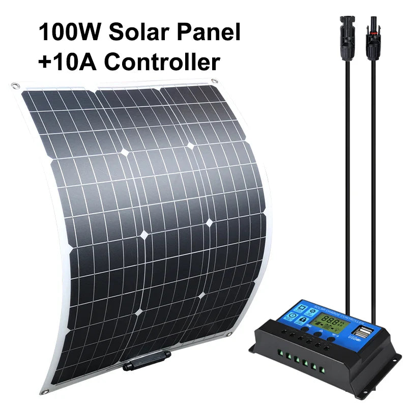 Flexible Solar Panel 100-400W Pack Monocrystalline Waterproof