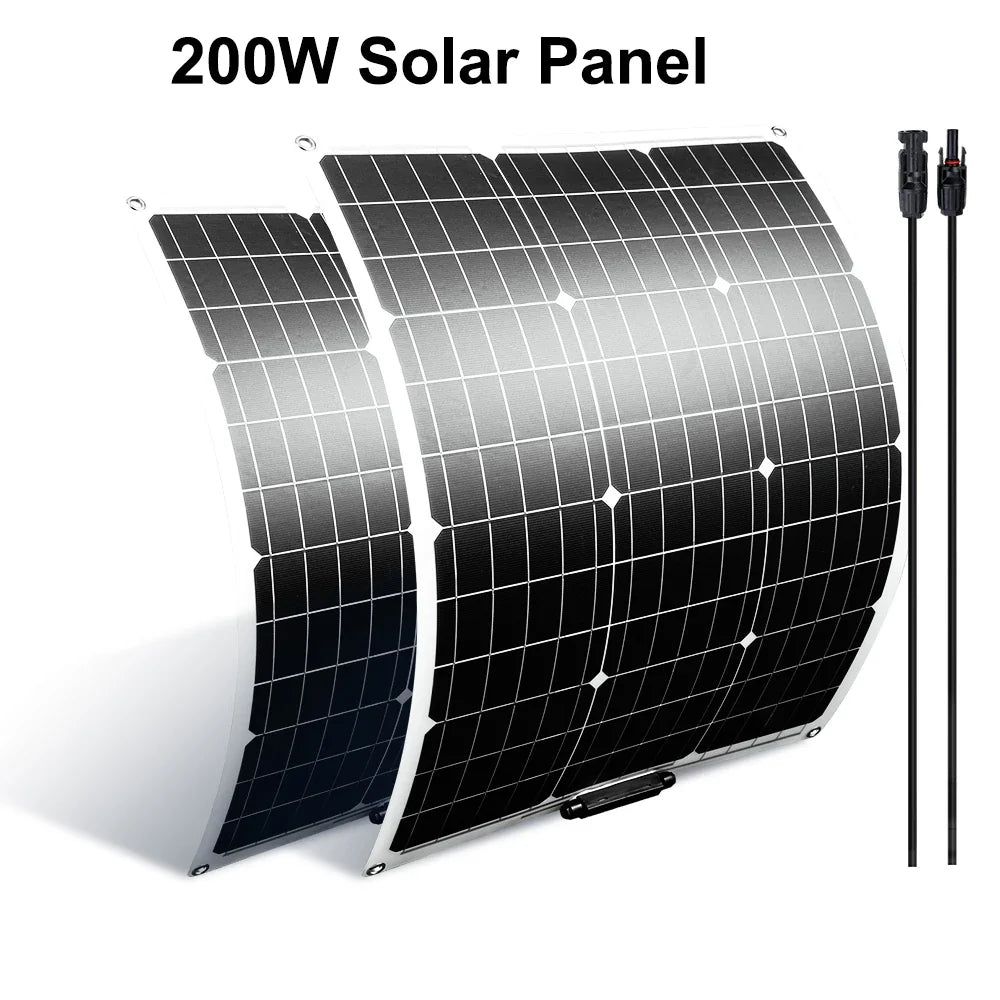 Flexible Solar Panel 100-400W Pack Monocrystalline Waterproof