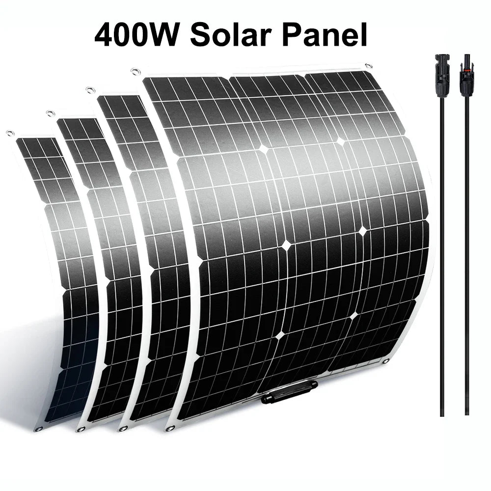 Flexible Solar Panel 100-400W Pack Monocrystalline Waterproof