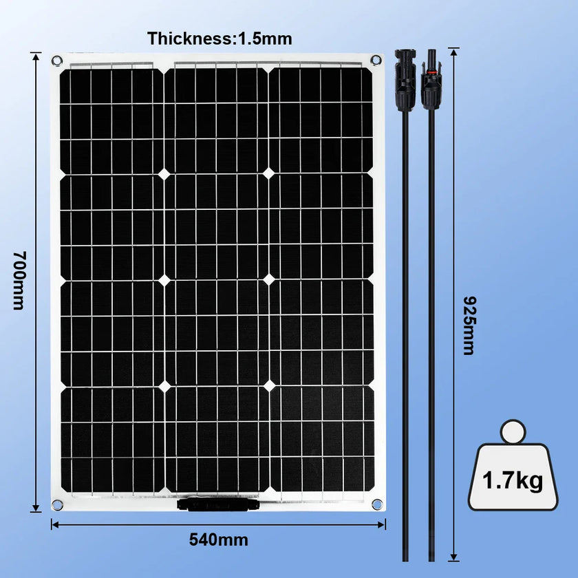 Flexible Solar Panel 100-400W Pack Monocrystalline Waterproof