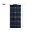 18v Flexible solar panels 50/ 100/ 120w solar - 12v battery charger waterproof