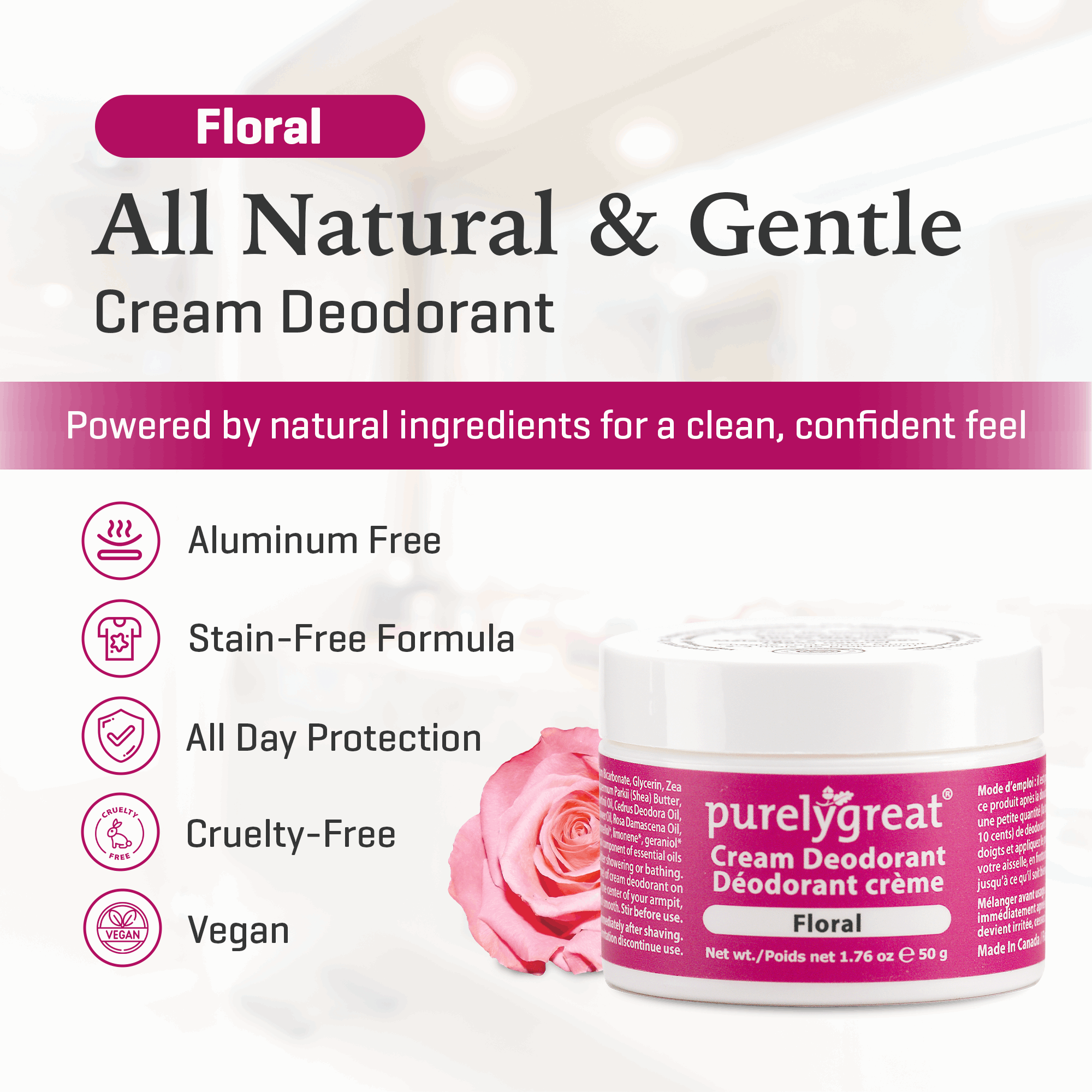 Floral Cream Deodorant