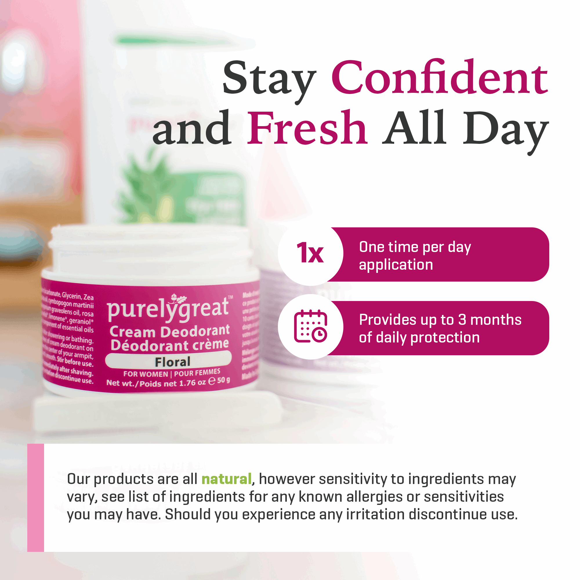 Floral Cream Deodorant