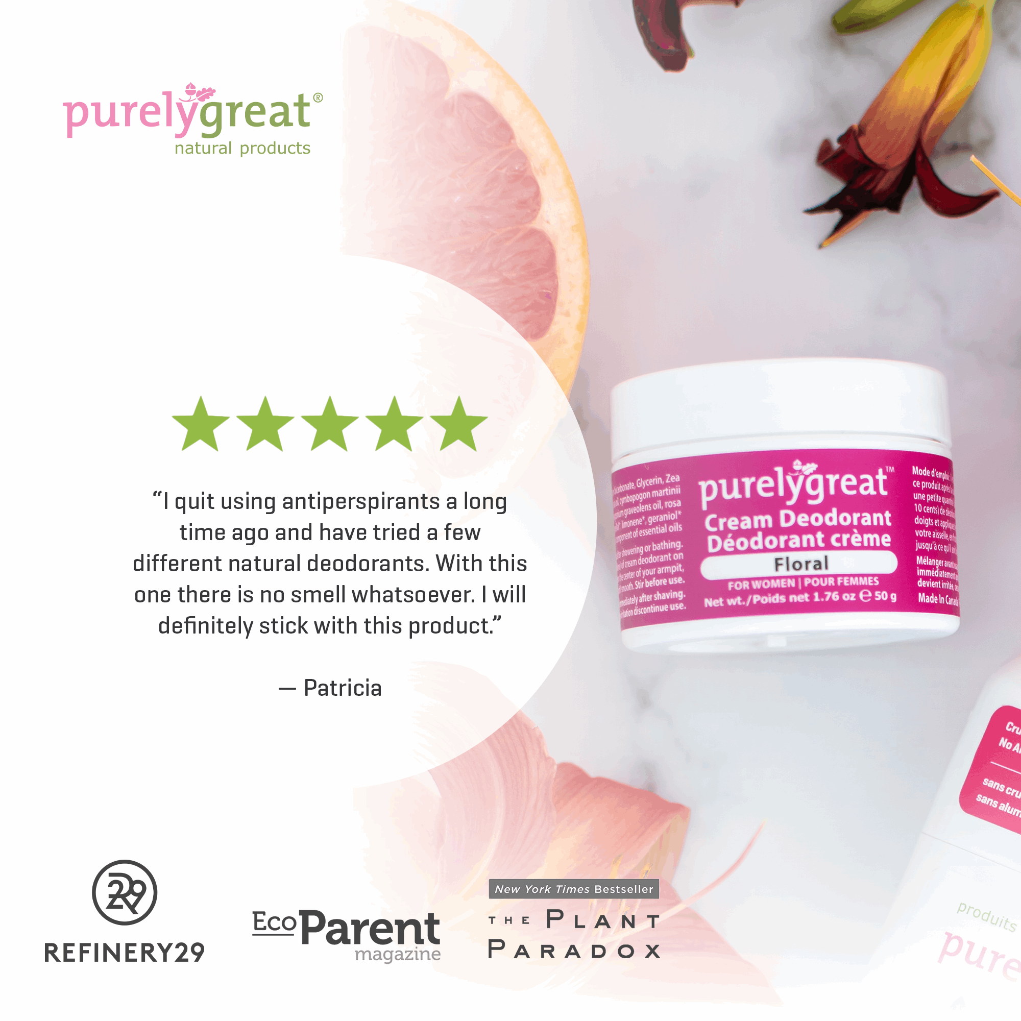 Floral Cream Deodorant