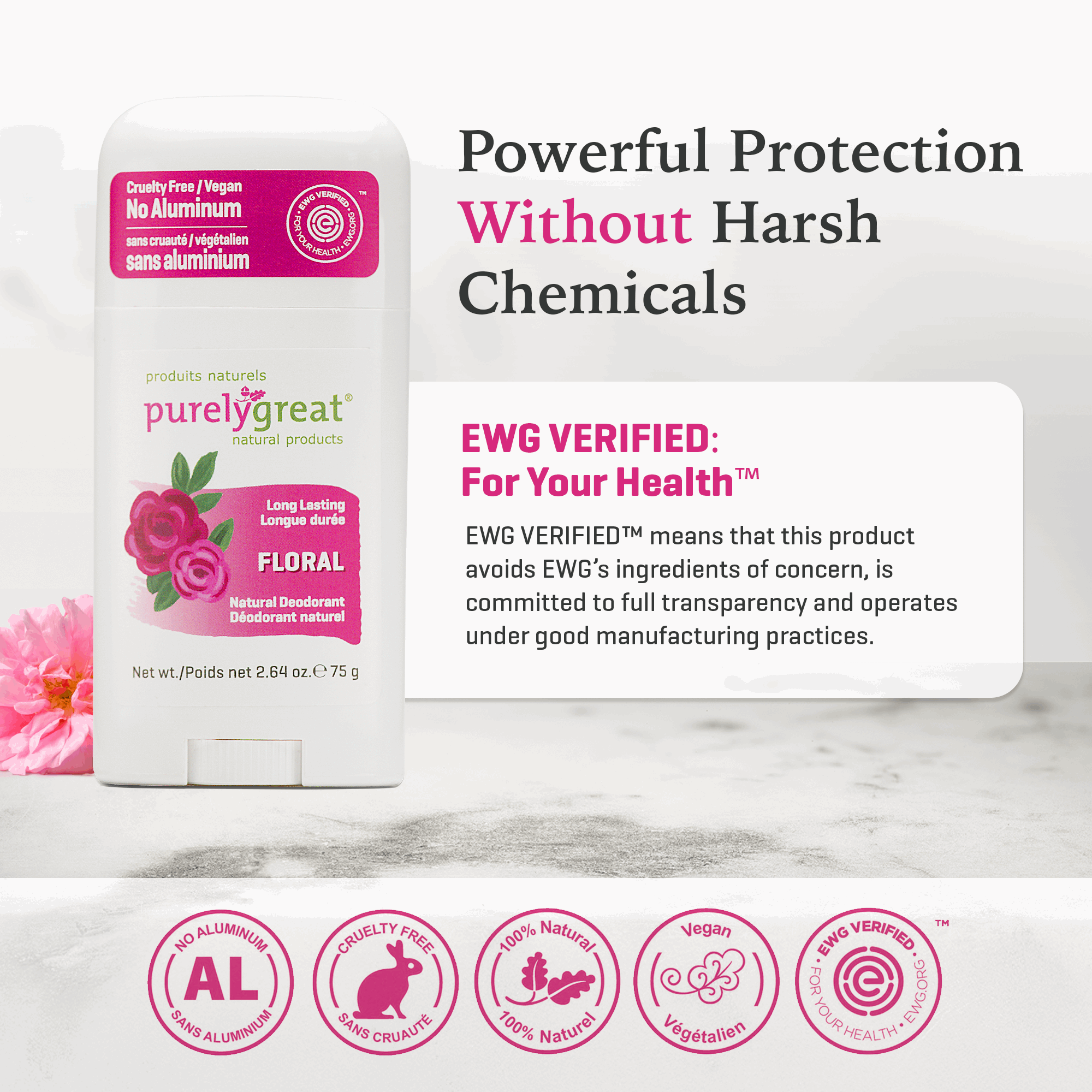 Floral Stick Deodorant