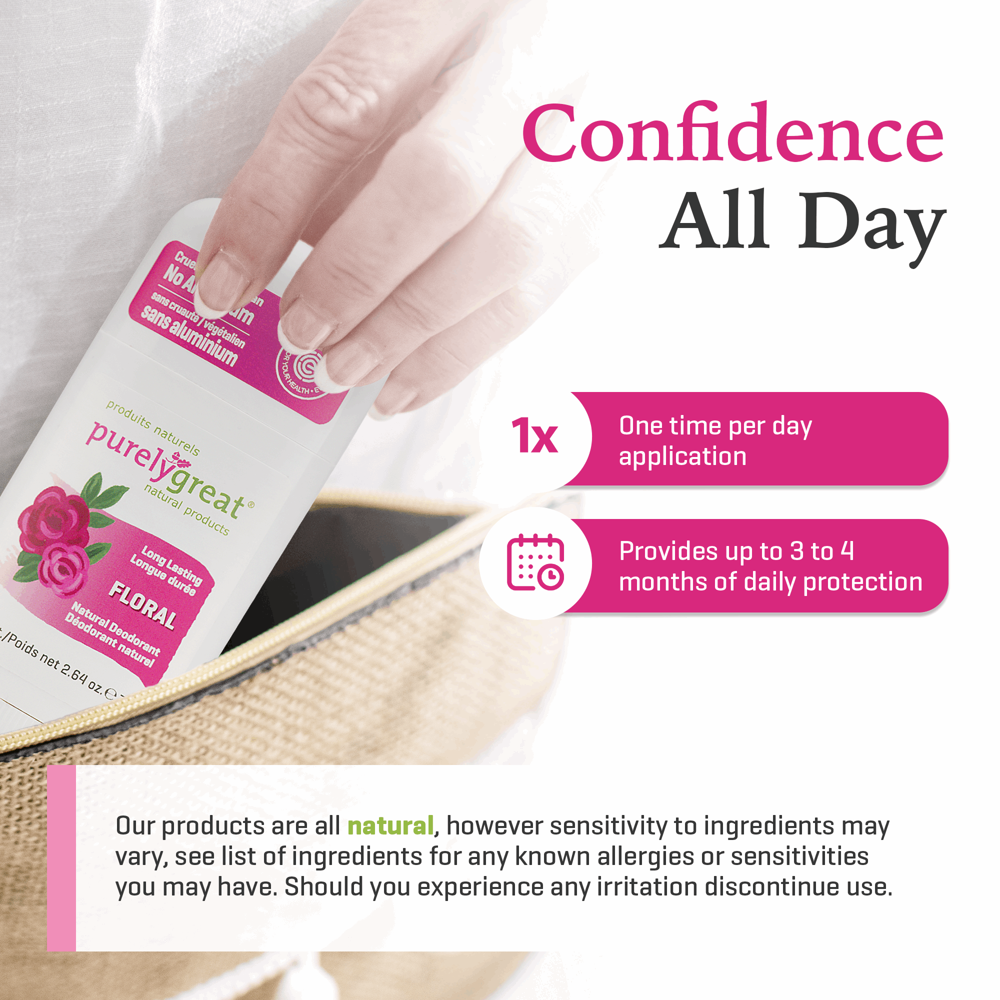 Floral Stick Deodorant
